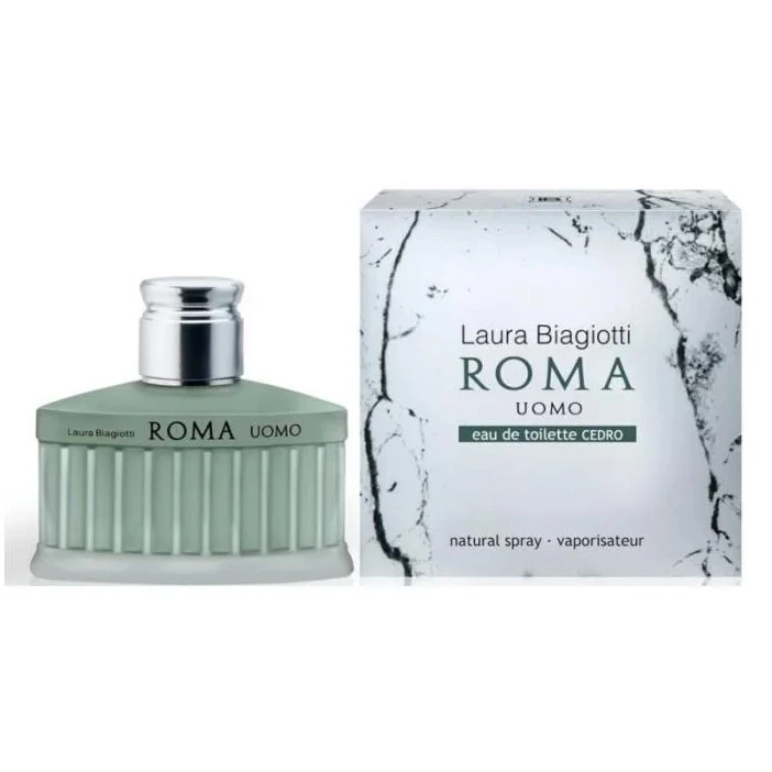 Laura Biagiotti Roma Uomo Cedro 75ml Eau De Toilette EDT PROFUMO NUOVO, ORIGINALE NO-TESTER 1 Laura Biagiotti Roma Uomo Cedro 75ml Eau De Toilette EDT PROFUMO NUOVO, ORIGINALE NO-TESTER