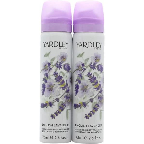 Yardley English Lavender Body Spray 2 X 75 Ml 1 Yardley English Lavender Body Spray 2 X 75 Ml