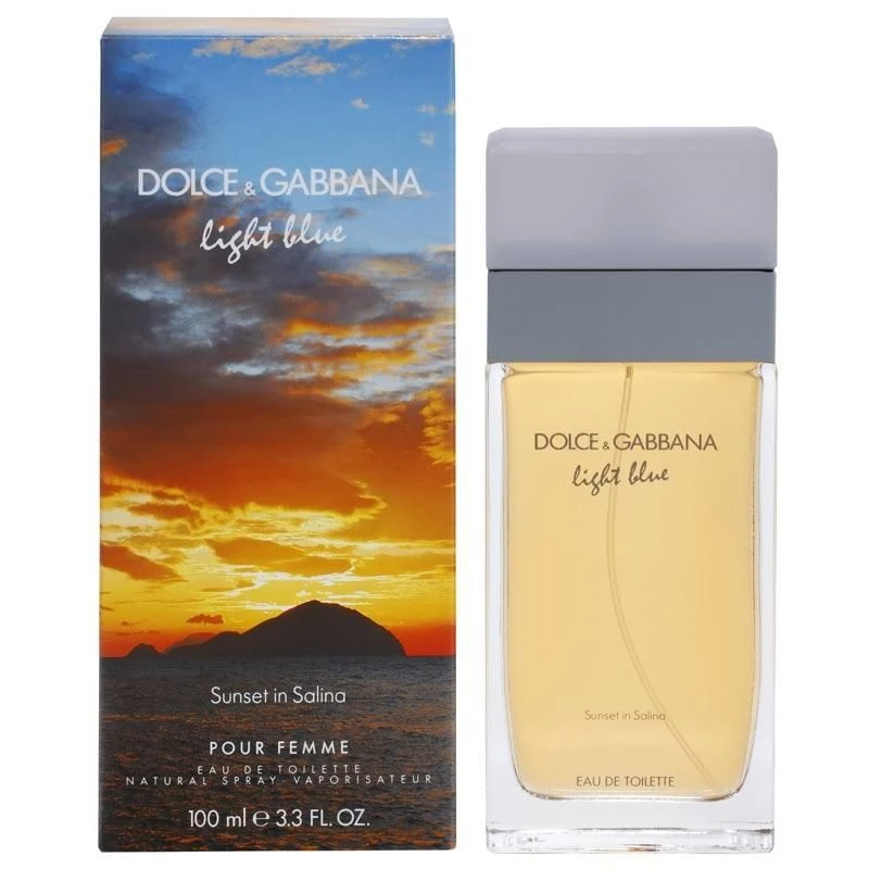 D&G Dolce & Gabbana Light Blue Sunset In Salina Eau De Toilette Per Donna 100 Ml 1 D&G Dolce & Gabbana Light Blue Sunset In Salina Eau De Toilette Per Donna 100 Ml