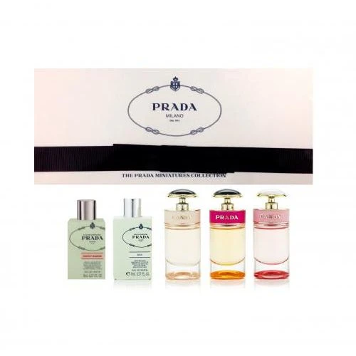 Prada Women Miniature Gift Set 8 Ml Infusion D'Iris EDP Fleur D'Oranger + 8 Ml Infusion D'Iris EDP + 7 Ml Prada Candy EDP + 7 Ml Prada Candy L'Eau EDT + 7 Ml Prada Candy Florale EDT 1 Prada Women Miniature Gift Set 8 Ml Infusion D'Iris EDP Fleur D'Oranger + 8 Ml Infusion D'Iris EDP + 7 Ml Prada Candy EDP + 7 Ml Prada Candy L'Eau EDT + 7 Ml Prada Candy Florale EDT