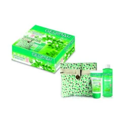 GEOMAR BIO CONFEZIONE POCHETTE 100% COTONE + ACQUA MICELLARE 200 ML + CREMA VISO IDRATANTE 75 ML